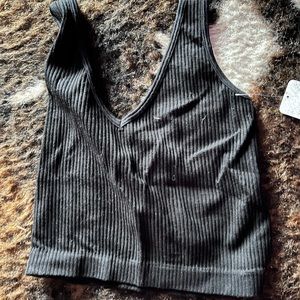 Black crop top, size XS, never worn